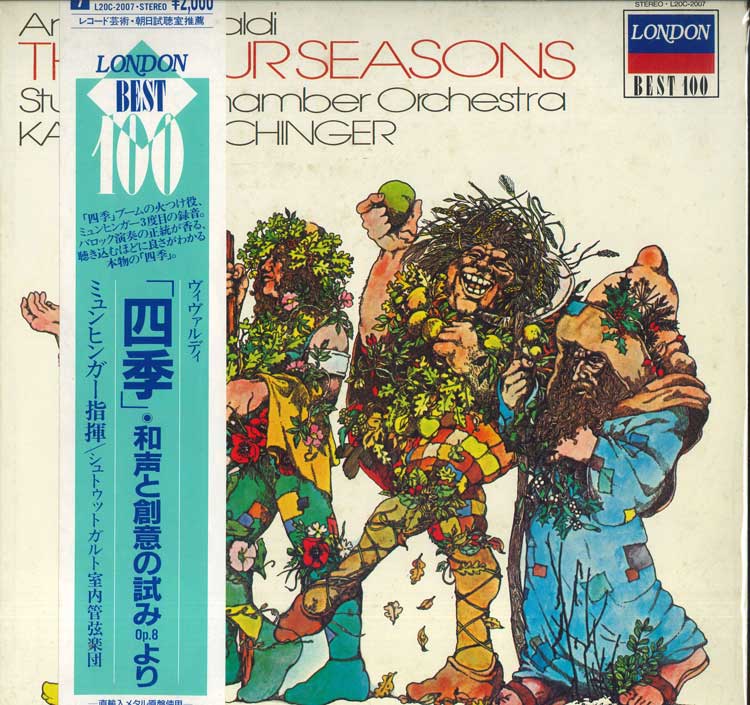 LP Record KARL MUNCHINGER, STUTTGART CHAMBER - Vivaldi, The Four Seasons L20C2007 LONDON 1973 Japan Obi Classical Used
LP Record KARL MUNCHINGER, STUTTGART CHAMBER - Vivaldi, The Four Seasons L20C2007 LONDON 1973 Japan Obi Classical Used