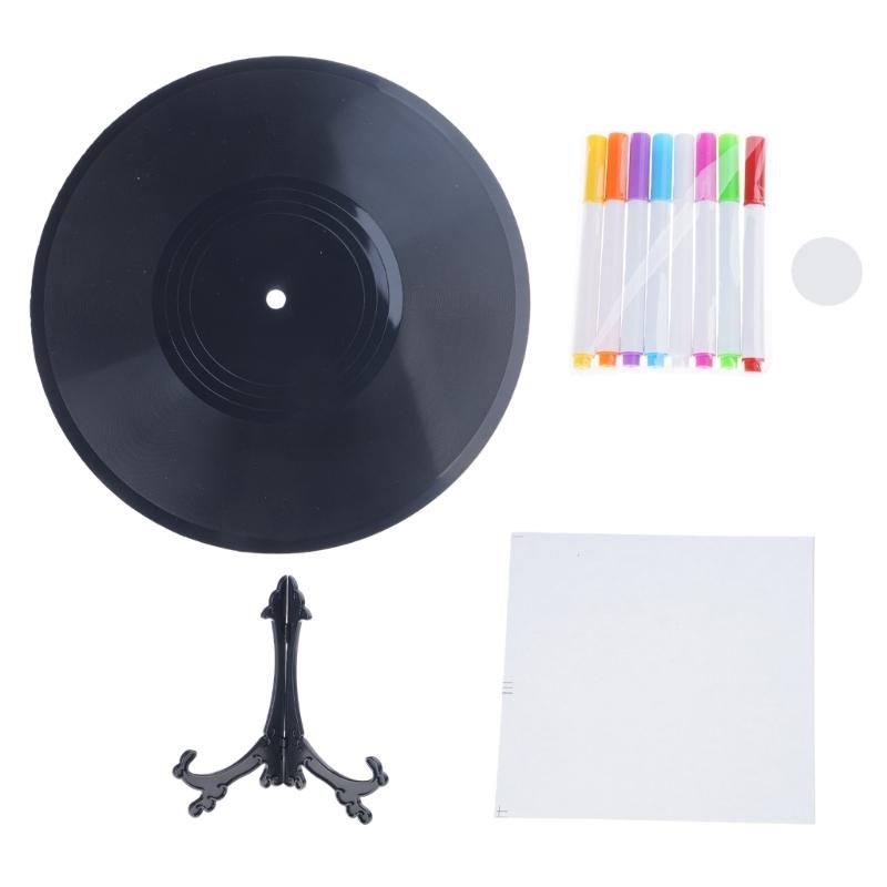 DIY Vinyls Record Happy Birthday Decorations Guest Book Alternatives with Decorative Stickers Pens and Display Stand 1
DIY Vinyls Record Happy Birthday Decorations Guest Book Alternatives with Decorative Stickers Pens and Display Stand 1