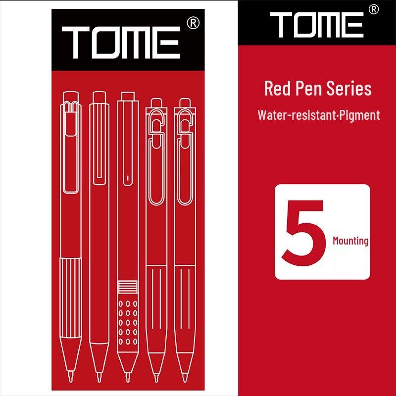 TOME Red Click Gel Pen Set for Students and Teachers - Error Correction & Signature Pen 0.5 mm
TOME Red Click Gel Pen Set for Students and Teachers - Error Correction & Signature Pen 0.5 mm