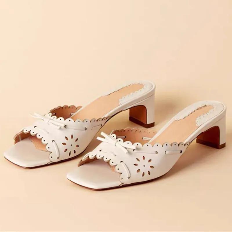 Винтажные сандалии-слайдеры с открытым носком и вырезами, женские, лето 2025, сексуальные, с декоративным бантом, квадратный носок, массивный высокий каблук, женские тапочки 40 белый
Винтажные сандалии-слайдеры с открытым носком и вырезами, женские, лето 2025, сексуальные, с декоративным бантом, квадратный носок, массивный высокий каблук, женские тапочки 40 белый