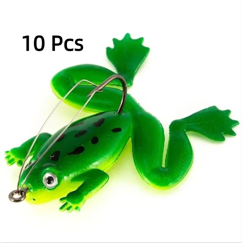 10 Pcs 6cm/5.2g Outdoor Fishing Tool Rubber Frogs Simulation Frogs Soft Bait Curved Bait Fishing Gear Artificial Silicone Bait
10 Pcs 6cm/5.2g Outdoor Fishing Tool Rubber Frogs Simulation Frogs Soft Bait Curved Bait Fishing Gear Artificial Silicone Bait