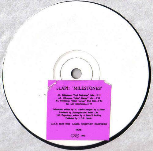 12inch Record SLAP! - Milestones SEZE0001 Somethin Else 1992 UK Dance & Electronica Used
12inch Record SLAP! - Milestones SEZE0001 Somethin Else 1992 UK Dance & Electronica Used