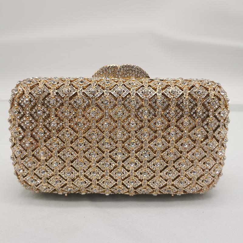 Clear Diamond Evening Bag Clutches Rhinestone Purses Gold Crystal Clutch Bags Women Wedding Clutch Stone Bridal Formal Handbag 19cmX12cmX7cm
Clear Diamond Evening Bag Clutches Rhinestone Purses Gold Crystal Clutch Bags Women Wedding Clutch Stone Bridal Formal Handbag 19cmX12cmX7cm