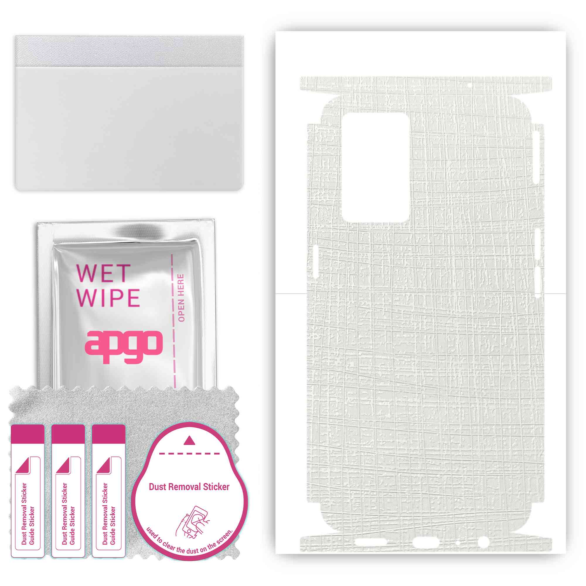 apgo Protective Skin Sticker for the back+sides compatible with Oppo K9 5G, Full Wrap Film, Foil, Vinyl - Pattern White Fabric
apgo Protective Skin Sticker for the back+sides compatible with Oppo K9 5G, Full Wrap Film, Foil, Vinyl - Pattern White Fabric