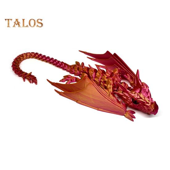 3D-печатный крылатый дракон, гибкий шарнирный дракон с крыльями, игрушка-дракон для домашнего офиса, декор для стола, снятие стресса красный/золотистый
3D-печатный крылатый дракон, гибкий шарнирный дракон с крыльями, игрушка-дракон для домашнего офиса, декор для стола, снятие стресса красный/золотистый