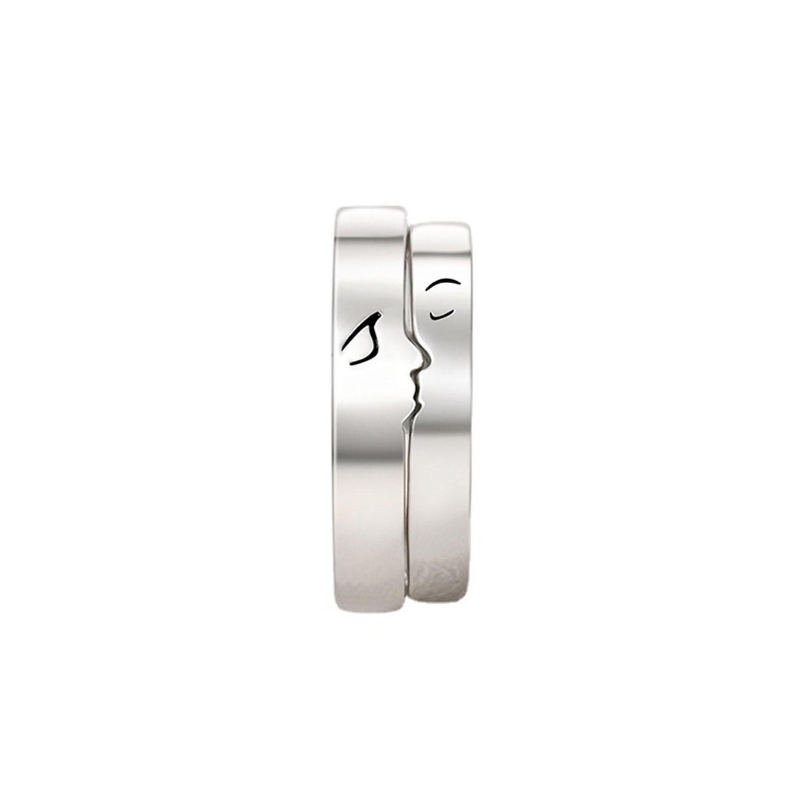 2Pcs/set Personalized Matching Rings for Couples Kiss Promise Rings Adjustable Open Ring Valentines Day Gifts Jewelry 1
2Pcs/set Personalized Matching Rings for Couples Kiss Promise Rings Adjustable Open Ring Valentines Day Gifts Jewelry 1