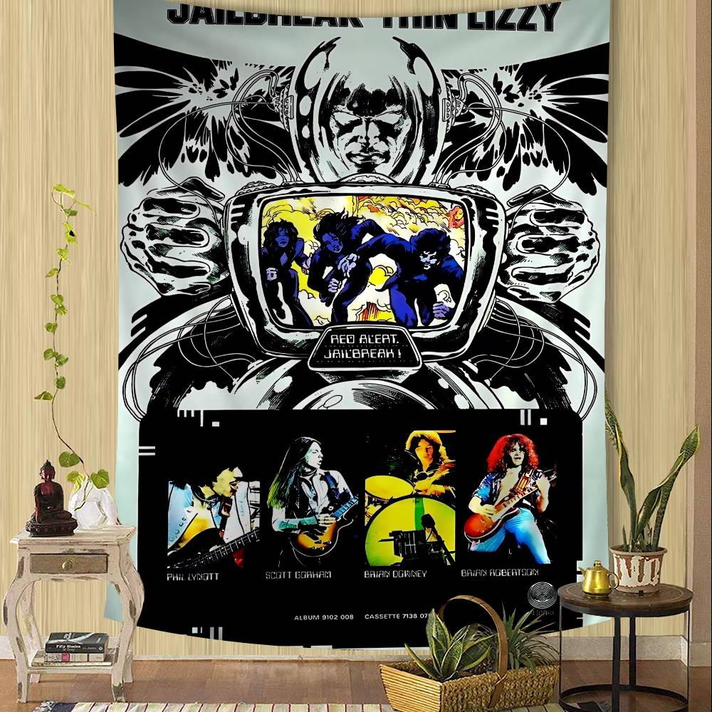 Rock Band TThin LizzyS Tapestry Art Printing Cheap Hippie Wall Hanging Bohemian Wall Tapestries Mandala Art Home Decor 74x94cm(29x37in)
Rock Band TThin LizzyS Tapestry Art Printing Cheap Hippie Wall Hanging Bohemian Wall Tapestries Mandala Art Home Decor 74x94cm(29x37in)