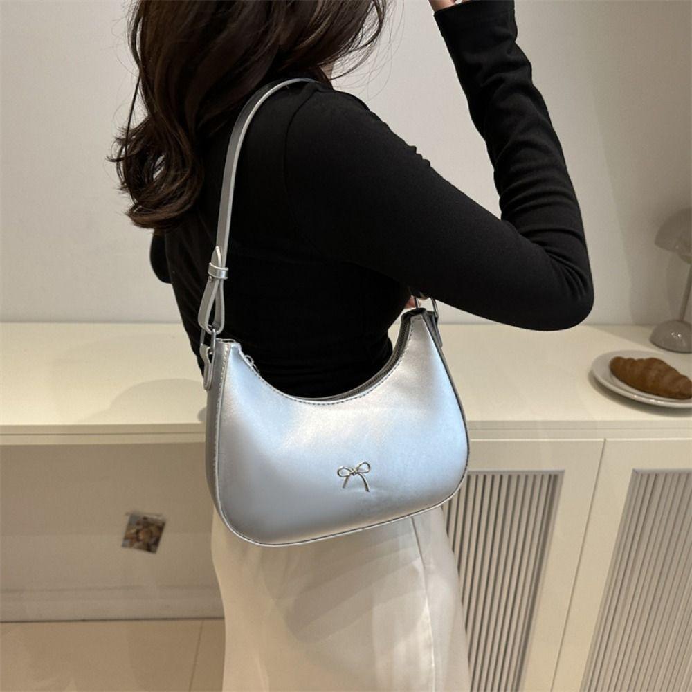 Solid Color Bowknot Armpit Bag New Design Y2K Handbag Fashionable Bowknot Underarm Bag Girls Style A
Solid Color Bowknot Armpit Bag New Design Y2K Handbag Fashionable Bowknot Underarm Bag Girls Style A