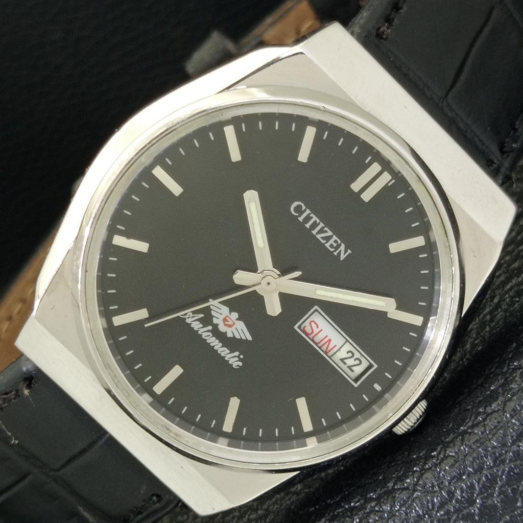 VINTAGE CITIZEN AUTOMATIC 8200 JAPAN MENS BLACK COLOR DIAL WATCH a500235-2 R151b-a500235
VINTAGE CITIZEN AUTOMATIC 8200 JAPAN MENS BLACK COLOR DIAL WATCH a500235-2 R151b-a500235