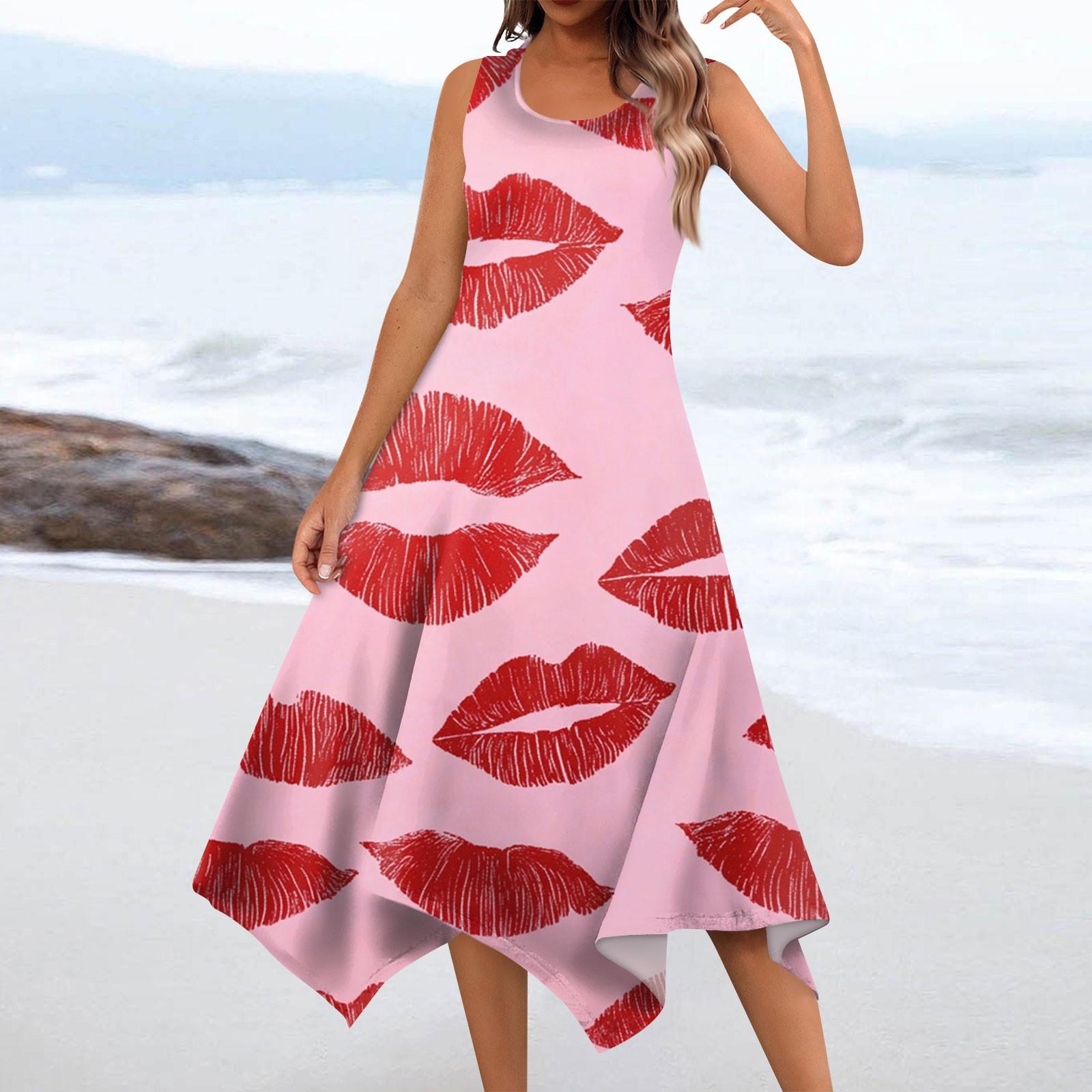 Женское повседневное модное платье миди без рукавов с круглым вырезом и нерегулярным подолом S розовый
Женское повседневное модное платье миди без рукавов с круглым вырезом и нерегулярным подолом S розовый