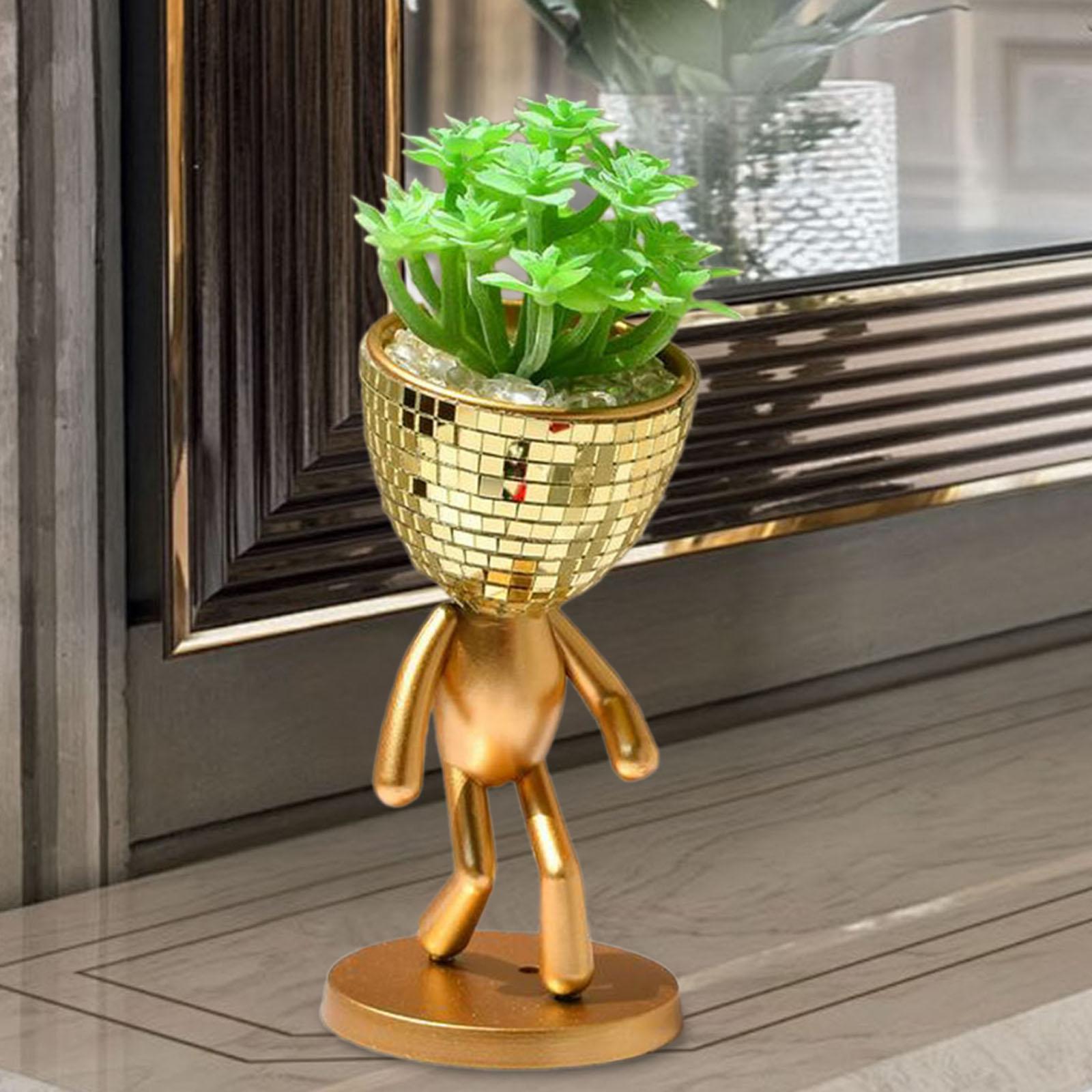 Creative Plant Pot Abstract Sculpture Flower Arrangement Container Desktop Flowerpot for Balcony Office Garden Indoor Home Decor золотистий
Creative Plant Pot Abstract Sculpture Flower Arrangement Container Desktop Flowerpot for Balcony Office Garden Indoor Home Decor золотистий