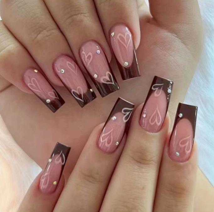 24 Pcs European & American Hot-Selling Rhinestone Heart Press-On Nails Yellow Jelly Glue + Buffer (Temu/Tiktok platforms)
24 Pcs European & American Hot-Selling Rhinestone Heart Press-On Nails Yellow Jelly Glue + Buffer (Temu/Tiktok platforms)
