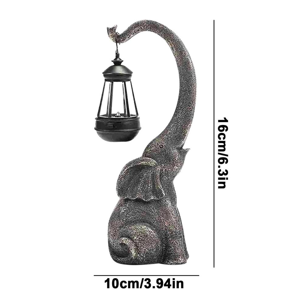 Retro Garden LED Solar Lights Elephant Resin Crafts Ornament Outdoor Waterproof Solar Decorative Lights Patio Lawn Decorations
Retro Garden LED Solar Lights Elephant Resin Crafts Ornament Outdoor Waterproof Solar Decorative Lights Patio Lawn Decorations