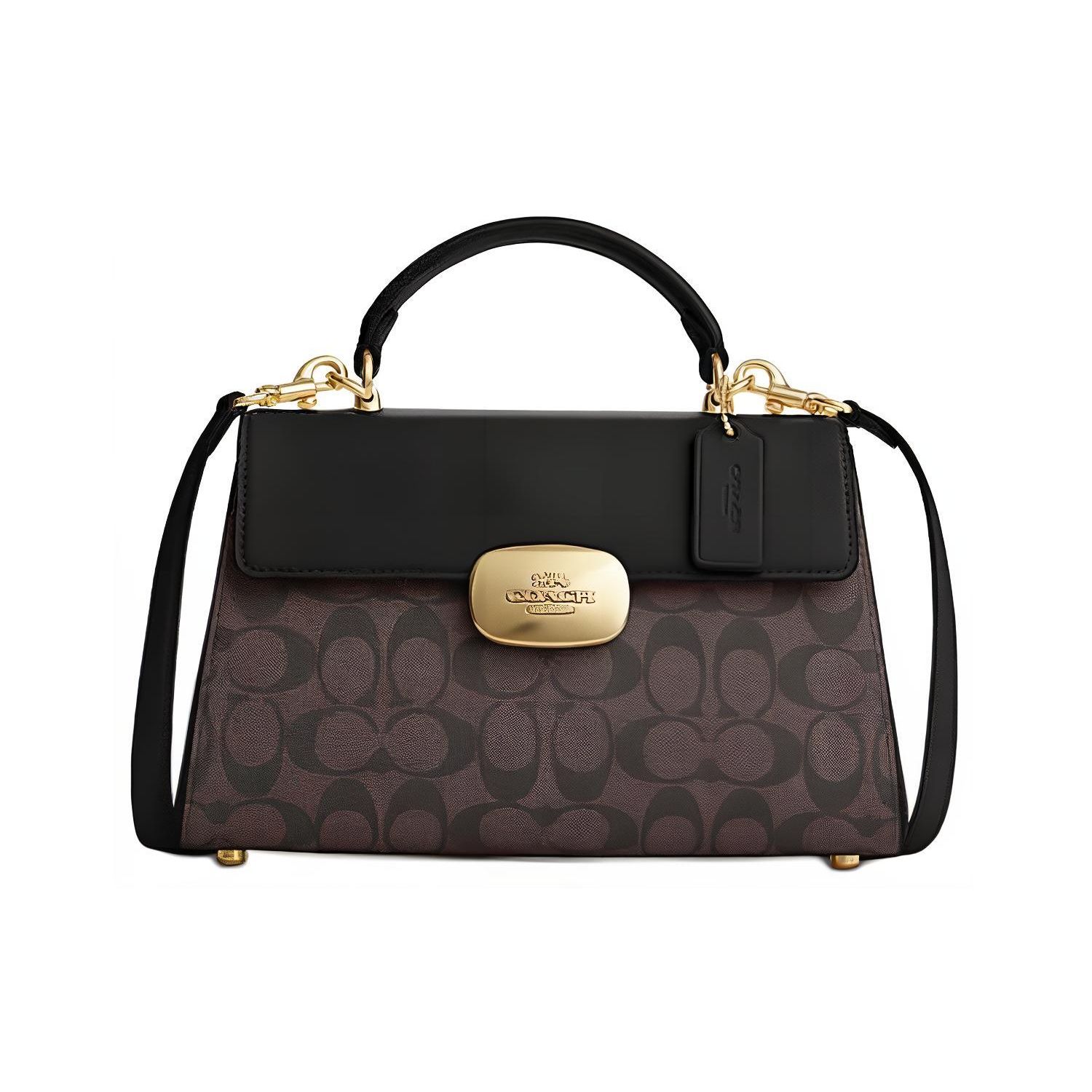 Coach Eliza 27 Classic Monogram Oval Hardware Buckle Shoulder Crossbody Tote Bag Large Women handbags Brown Black CP007-IMAA8 Gift Box Set (Basic Set+Yellow Box)
Coach Eliza 27 Classic Monogram Oval Hardware Buckle Shoulder Crossbody Tote Bag Large Women handbags Brown Black CP007-IMAA8 Gift Box Set (Basic Set+Yellow Box)