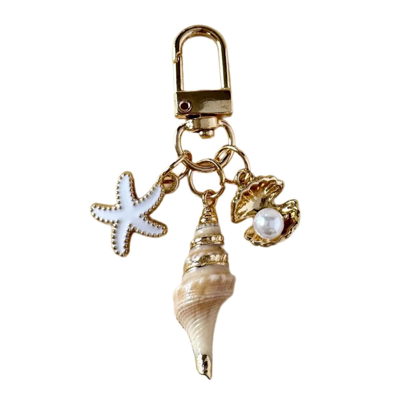 Conch Starfish Pearls Pendant Keychain Lightweight Versatile Purse Accessory Handmade Gift For Ocean Lovers
Conch Starfish Pearls Pendant Keychain Lightweight Versatile Purse Accessory Handmade Gift For Ocean Lovers