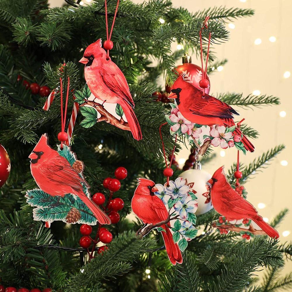9Pcs Hanging Red Bird Christmas Ornaments 2D Christmas Decorations Christmas Tree Pendant Window
9Pcs Hanging Red Bird Christmas Ornaments 2D Christmas Decorations Christmas Tree Pendant Window