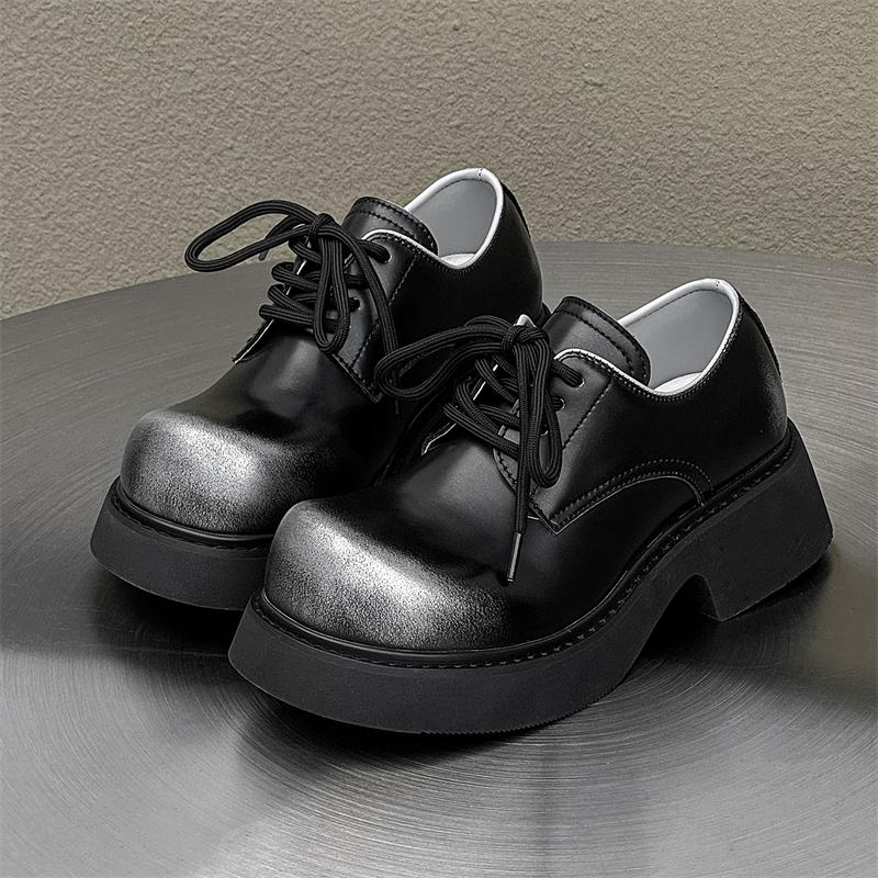 New Men Derby Shoes High-end Exquisite Round Toe Thick Sole Height Increasing Couple Style Casual Fashiable Shoes 38
New Men Derby Shoes High-end Exquisite Round Toe Thick Sole Height Increasing Couple Style Casual Fashiable Shoes 38