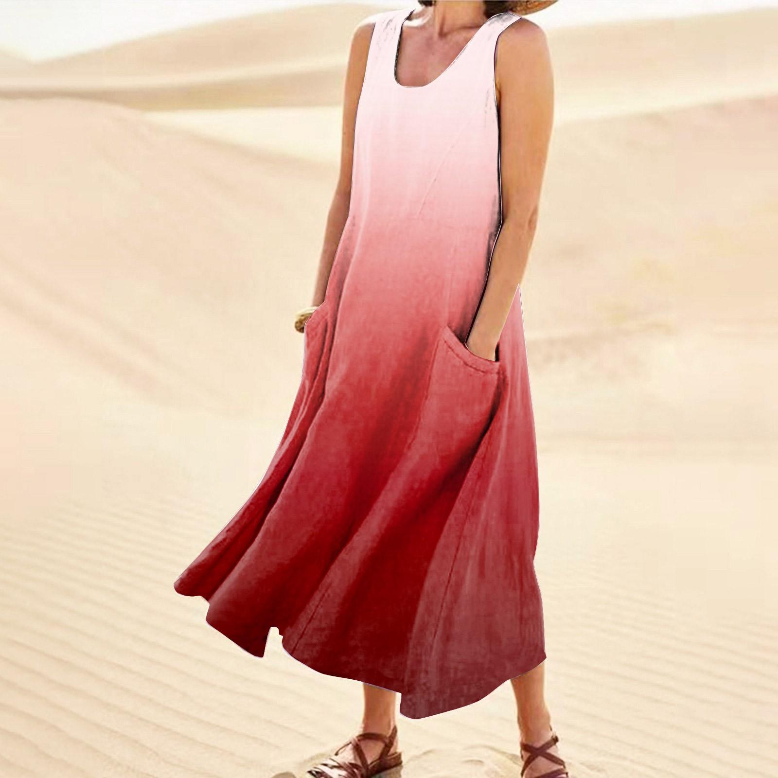 Женское повседневное удобное хлопковое карманное платье без рукавов с градиентным принтом XXXXXL красный
Женское повседневное удобное хлопковое карманное платье без рукавов с градиентным принтом XXXXXL красный