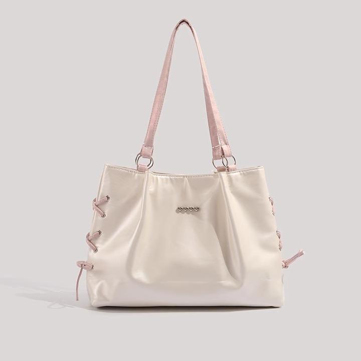 2025 New Style Patchwork Bow Commuter Underarm Large Capacity Tote Bag High Appearance Versatile Shoulder Bag for Women Milky White
2025 New Style Patchwork Bow Commuter Underarm Large Capacity Tote Bag High Appearance Versatile Shoulder Bag for Women Milky White