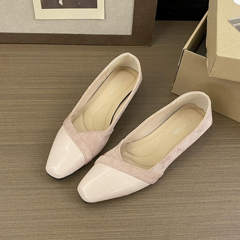 French color matching soft leather square head low-heeled shoes for women s spring and autumn 2025 new Xiaoxiangfeng thick-heeled versatile light-mou 40
French color matching soft leather square head low-heeled shoes for women s spring and autumn 2025 new Xiaoxiangfeng thick-heeled versatile light-mou 40