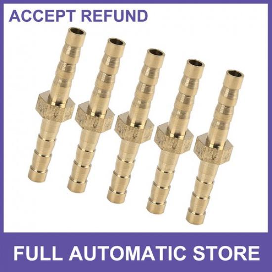 5Pc 4mm Brass Barb Hose Fitting Straight Union Connector for Air Water Gas Oil
5Pc 4mm Brass Barb Hose Fitting Straight Union Connector for Air Water Gas Oil