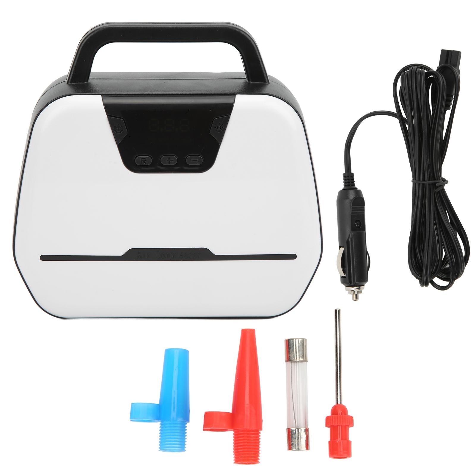 12V Digital Air Compressor Car Electric Pump Portable Tire Inflator with LED Emergency Light
12V Digital Air Compressor Car Electric Pump Portable Tire Inflator with LED Emergency Light