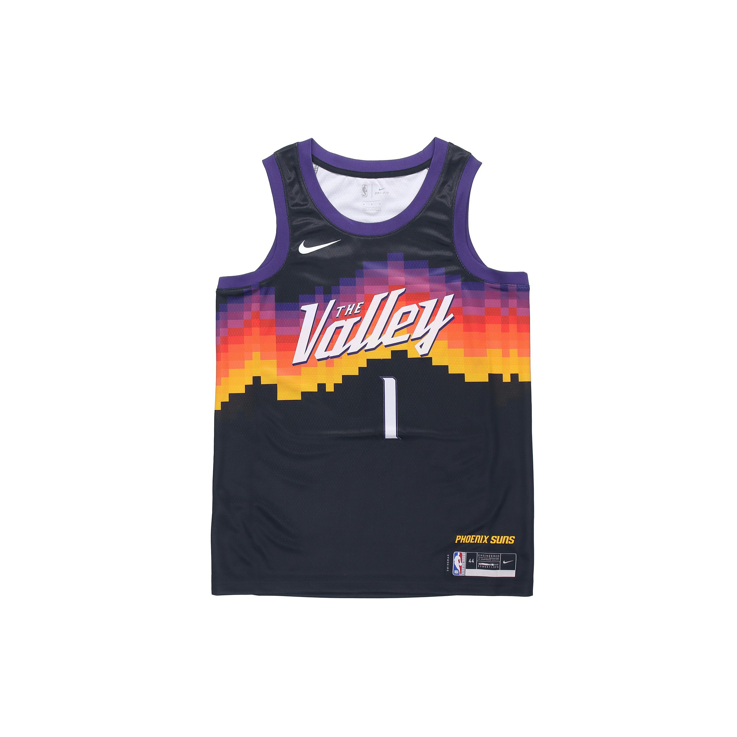 New Nike X NBA Devin Booker Phoenix Suns City Edition Nike NBA Swingman Jersey Black/Orange CN1773-013 L
New Nike X NBA Devin Booker Phoenix Suns City Edition Nike NBA Swingman Jersey Black/Orange CN1773-013 L