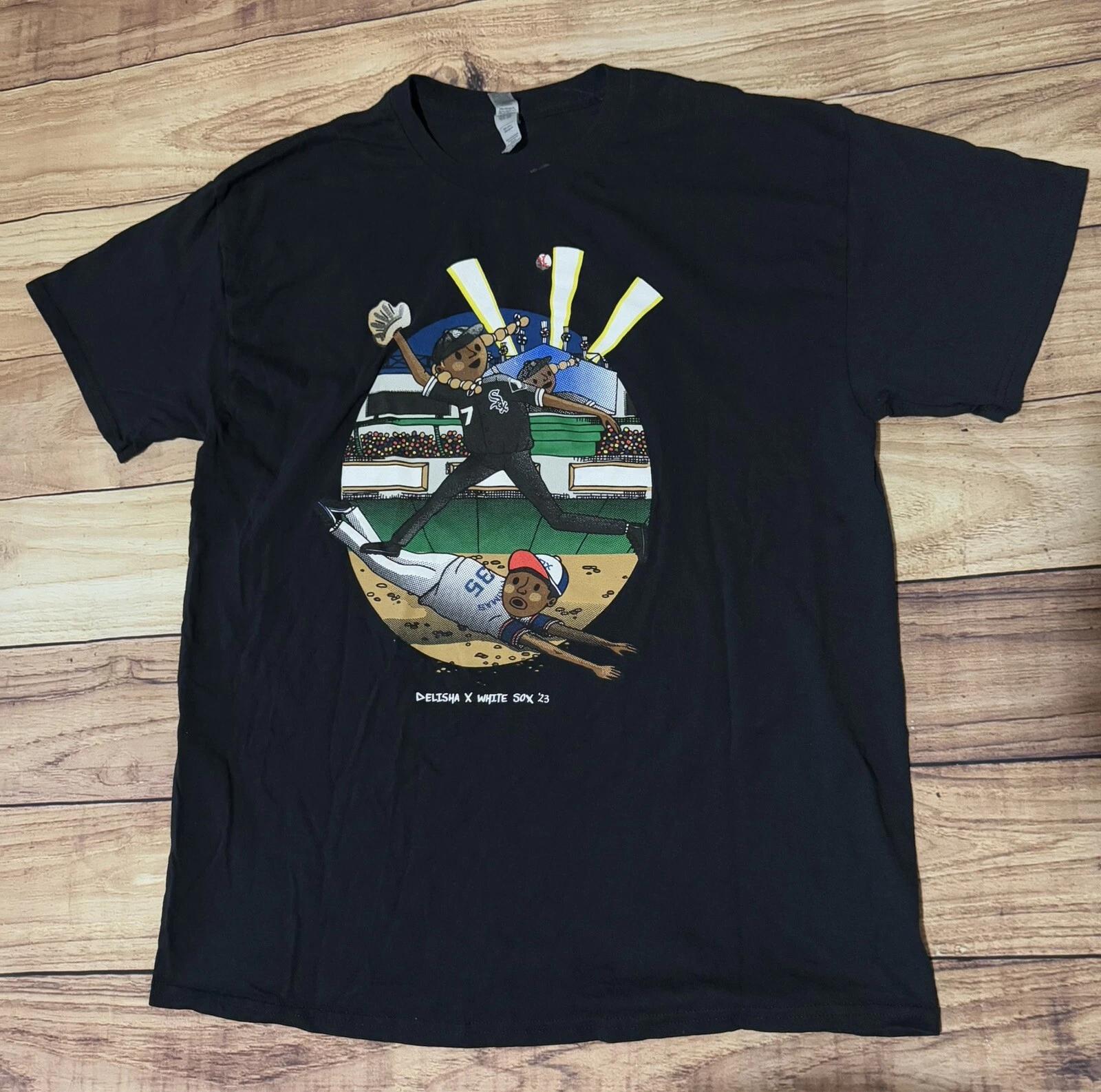 Chicago White Sox X Delisha 23 2023 Southside Kids Baseball Stadium T Shirt XL 3XL
Chicago White Sox X Delisha 23 2023 Southside Kids Baseball Stadium T Shirt XL 3XL