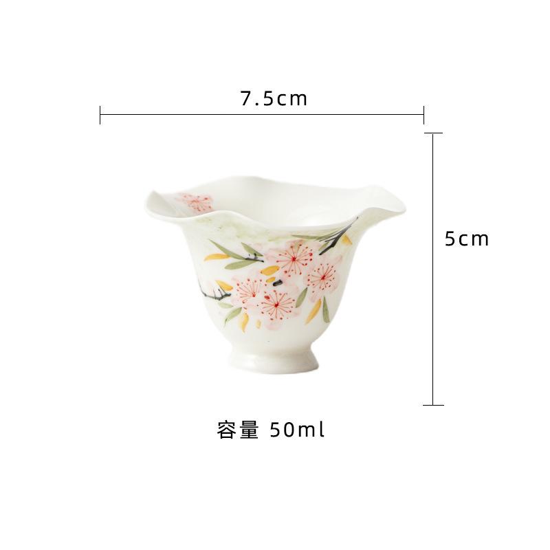 2pc/lot Hand-painted Peach Blossom Teacup Luxury Tea Bowl Cup For Tea Tea-tasting Fragrance Cup Jianzhan Master Cups Teaset 50ml
2pc/lot Hand-painted Peach Blossom Teacup Luxury Tea Bowl Cup For Tea Tea-tasting Fragrance Cup Jianzhan Master Cups Teaset 50ml