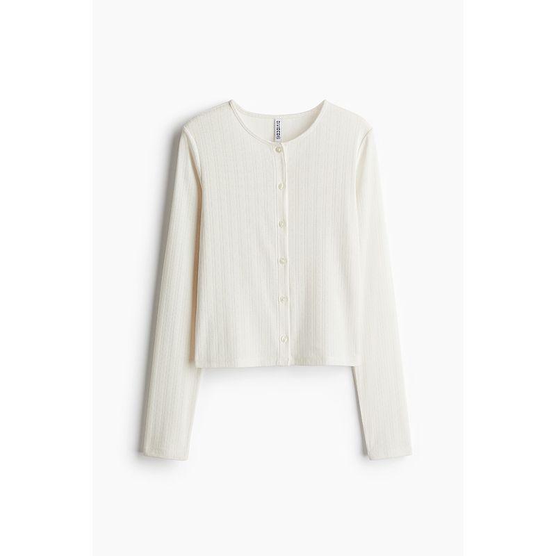 HM Women s Knitwear Fall 2025 New Fashion Casual Casual Mesh Jersey Cardigan 1276147 Cream color 155/76
HM Women s Knitwear Fall 2025 New Fashion Casual Casual Mesh Jersey Cardigan 1276147 Cream color 155/76