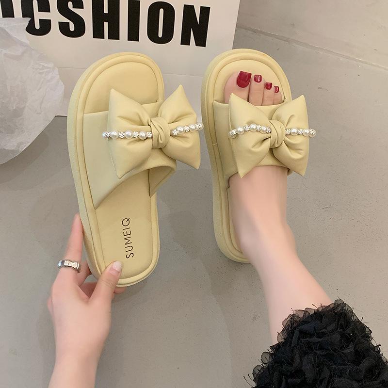 Fairy wind flat-bottomed slippers female 2025 summer new rhinestone bow word casual beach cool slippers 40
Fairy wind flat-bottomed slippers female 2025 summer new rhinestone bow word casual beach cool slippers 40