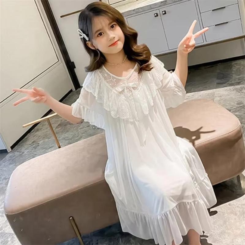 Baby Home Clothes Summer Modal Children s Nightdress Princess Style Girls Nightdress Ruffled Edge Bowknot Decoration Nightdress 120-Height 105-115cm
Baby Home Clothes Summer Modal Children s Nightdress Princess Style Girls Nightdress Ruffled Edge Bowknot Decoration Nightdress 120-Height 105-115cm