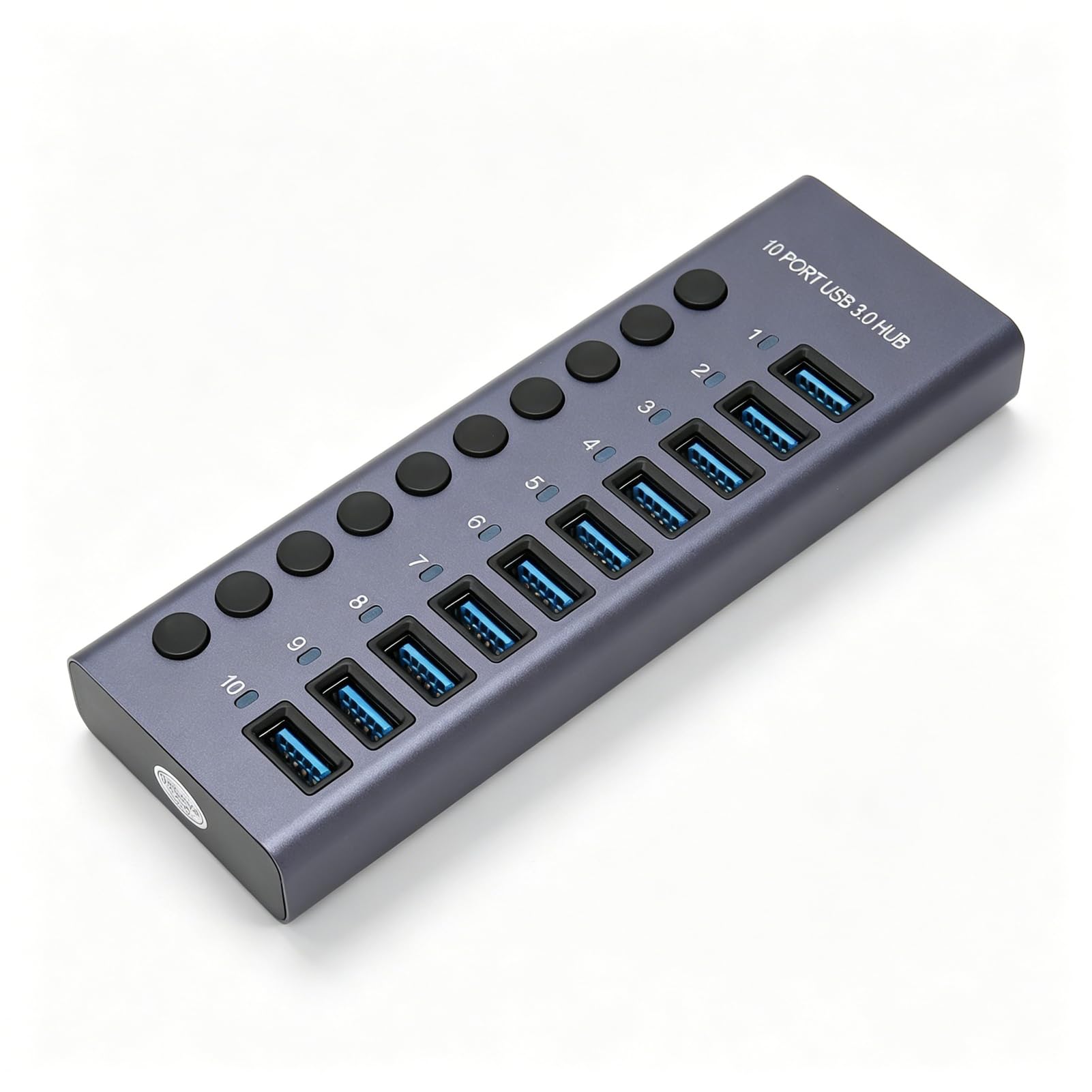 60W USB hub with independent power switch and aluminum housing USB docking 60W power adapter 10-port 3.0 LED, 3.0 station, 12V/5A (100-240V) (US plug)
60W USB hub with independent power switch and aluminum housing USB docking 60W power adapter 10-port 3.0 LED, 3.0 station, 12V/5A (100-240V) (US plug)