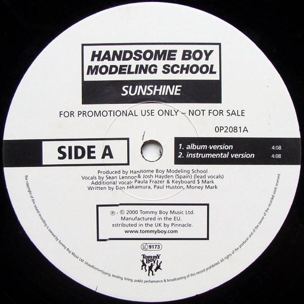 12inch Record HANDSOME BOY MODELING SCHOOL - Sunshine 0P2081A Tommy Boy 2000 UK Dance & Electronica Used
12inch Record HANDSOME BOY MODELING SCHOOL - Sunshine 0P2081A Tommy Boy 2000 UK Dance & Electronica Used