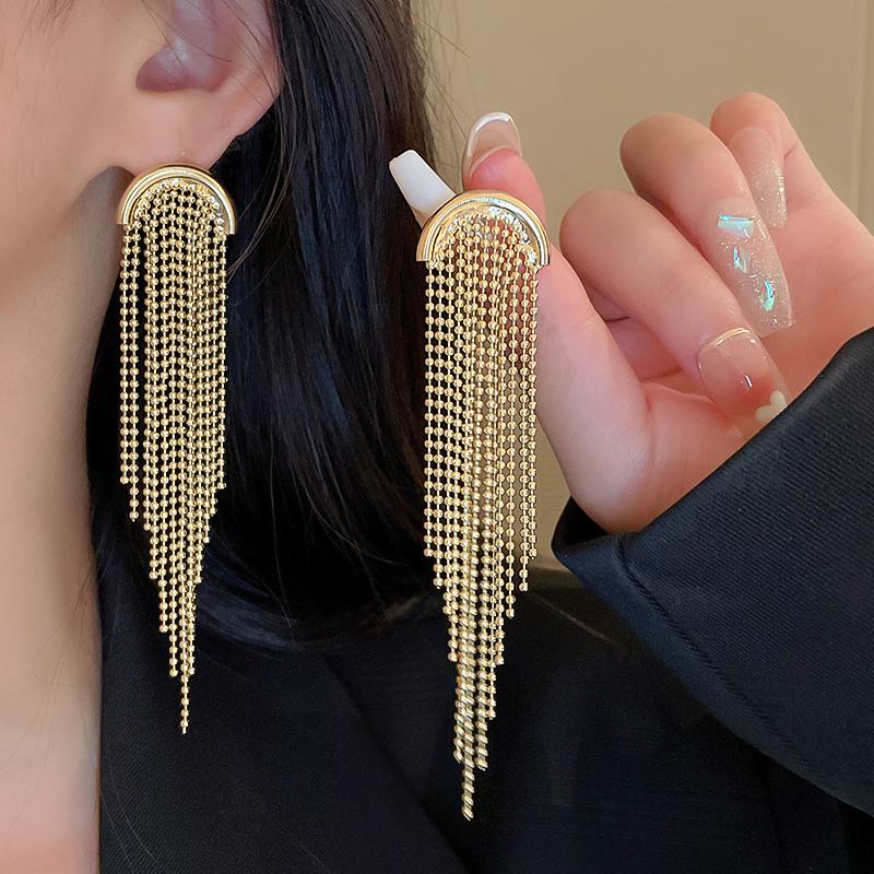 New 18K Gold Plated 925 Silver Bead Chain Tassel Long Earrings Shell Butterfly Ear Wire Earring Clasps Handmade Drop Earrings
New 18K Gold Plated 925 Silver Bead Chain Tassel Long Earrings Shell Butterfly Ear Wire Earring Clasps Handmade Drop Earrings