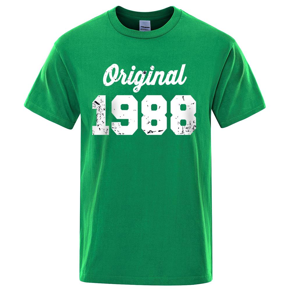 Original 1988 White Letter Print Male Tshirts Breathable Clothes High Quality Tee Clothes Hip Hop O-Neck Cotton Tshirt Couple 4XL
Original 1988 White Letter Print Male Tshirts Breathable Clothes High Quality Tee Clothes Hip Hop O-Neck Cotton Tshirt Couple 4XL