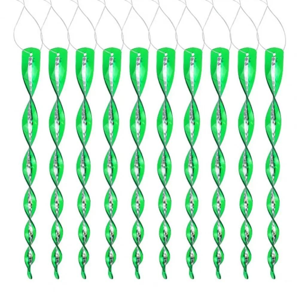 10pcs 360 Degree Rotation Bird Repellent Rods Reflective Wind Spiral 30CM Length Bird Deterrent Rod Waterproof Plastic зелений
10pcs 360 Degree Rotation Bird Repellent Rods Reflective Wind Spiral 30CM Length Bird Deterrent Rod Waterproof Plastic зелений