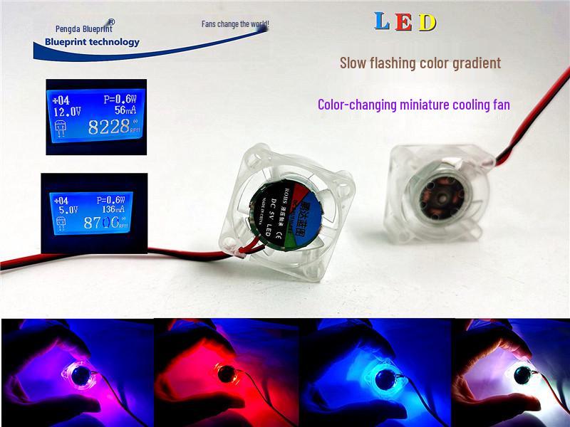 2.5CM Тихий 2510 LED Змінюючий Колір Світловий Вентилятор Охолодження Відеокарти (5В/12В/24В) 24V 2.54 Terminal Plug 28CM Cable
2.5CM Тихий 2510 LED Змінюючий Колір Світловий Вентилятор Охолодження Відеокарти (5В/12В/24В) 24V 2.54 Terminal Plug 28CM Cable