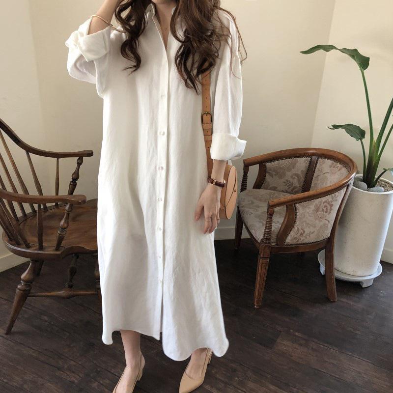 Korean Style Long Over-the-Knee Turn-Down Collar Cardigan Shirt for Women s Spring/Summer Sun Protection M
Korean Style Long Over-the-Knee Turn-Down Collar Cardigan Shirt for Women s Spring/Summer Sun Protection M