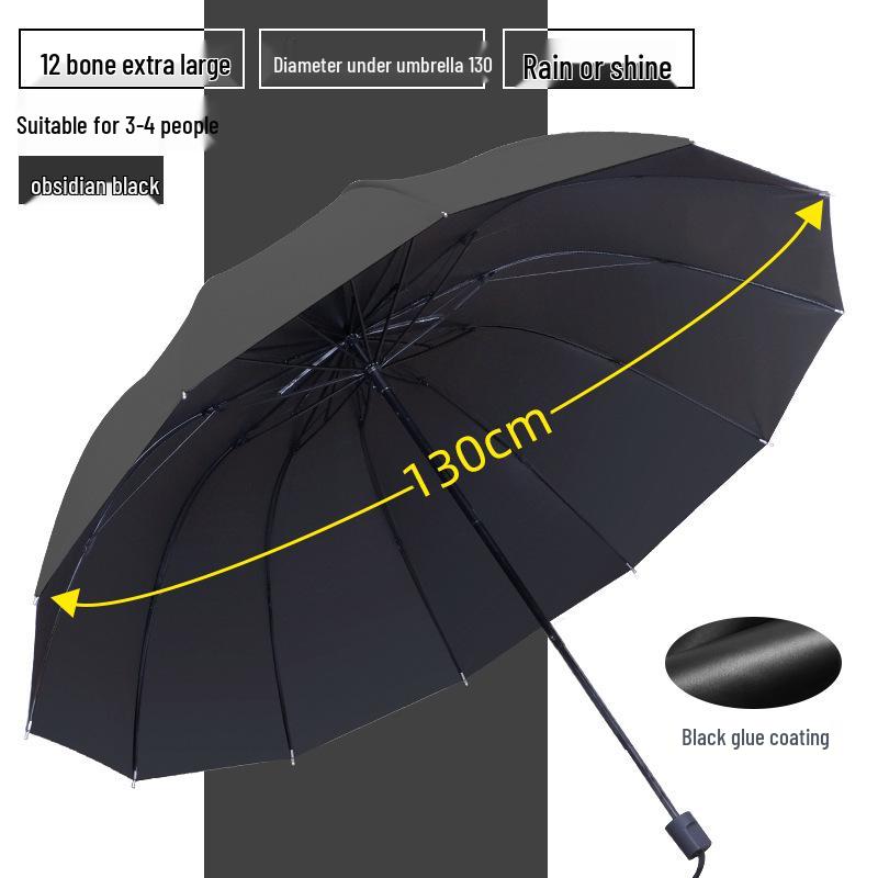 Extra Large Reinforced 3-Person Umbrella for Sun and Rain
Extra Large Reinforced 3-Person Umbrella for Sun and Rain