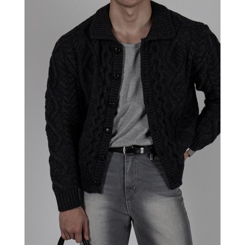 Men s Retro Diamond Pattern Chunky Knit Cardigan Sweater - Loose, Casual, Heavy Duty Lapel Style for Spring XL
Men s Retro Diamond Pattern Chunky Knit Cardigan Sweater - Loose, Casual, Heavy Duty Lapel Style for Spring XL