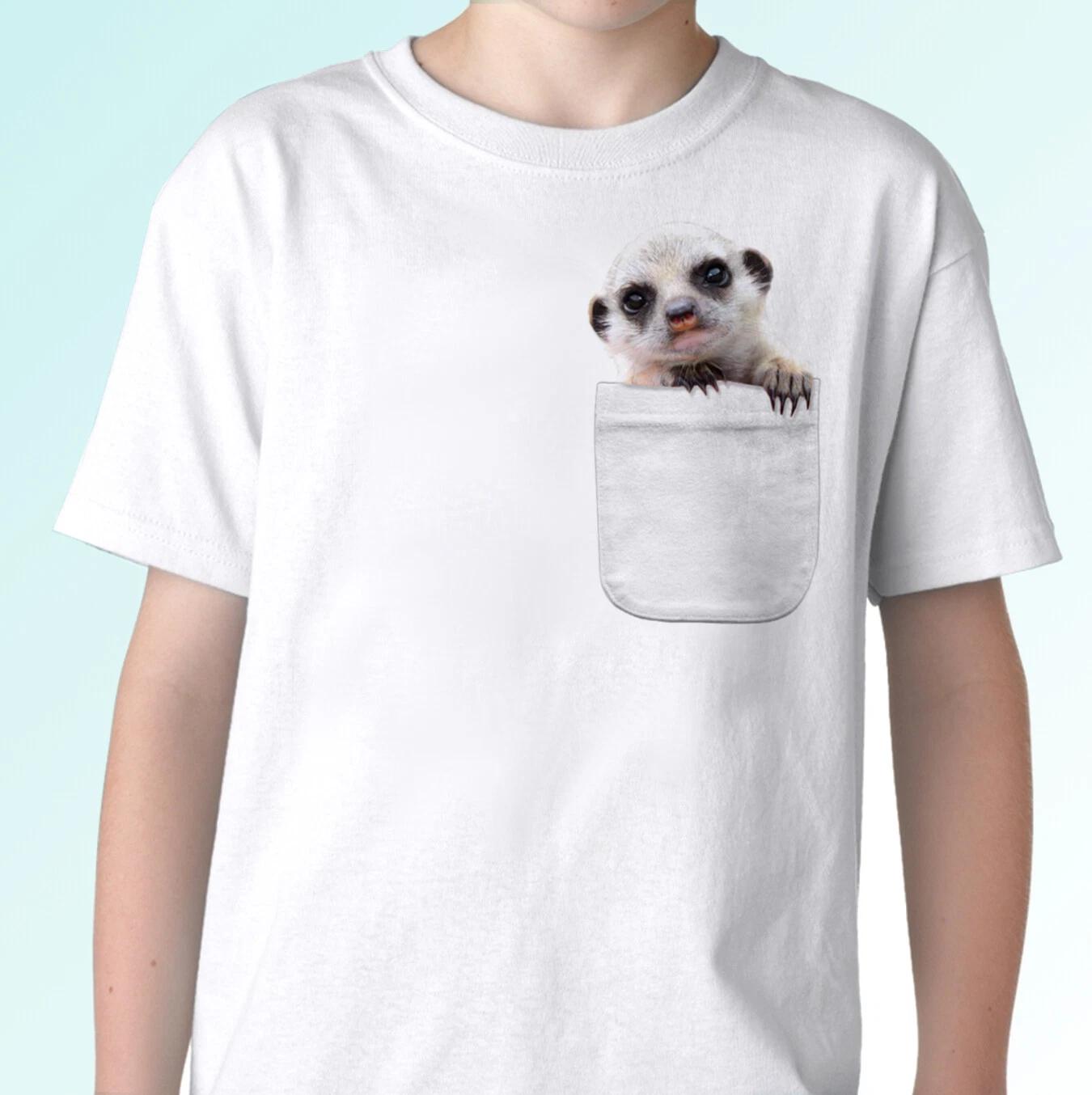 Meerkat pocket print white kids boys T-Shirt suricate animal tee top design gift all sizes 120
Meerkat pocket print white kids boys T-Shirt suricate animal tee top design gift all sizes 120