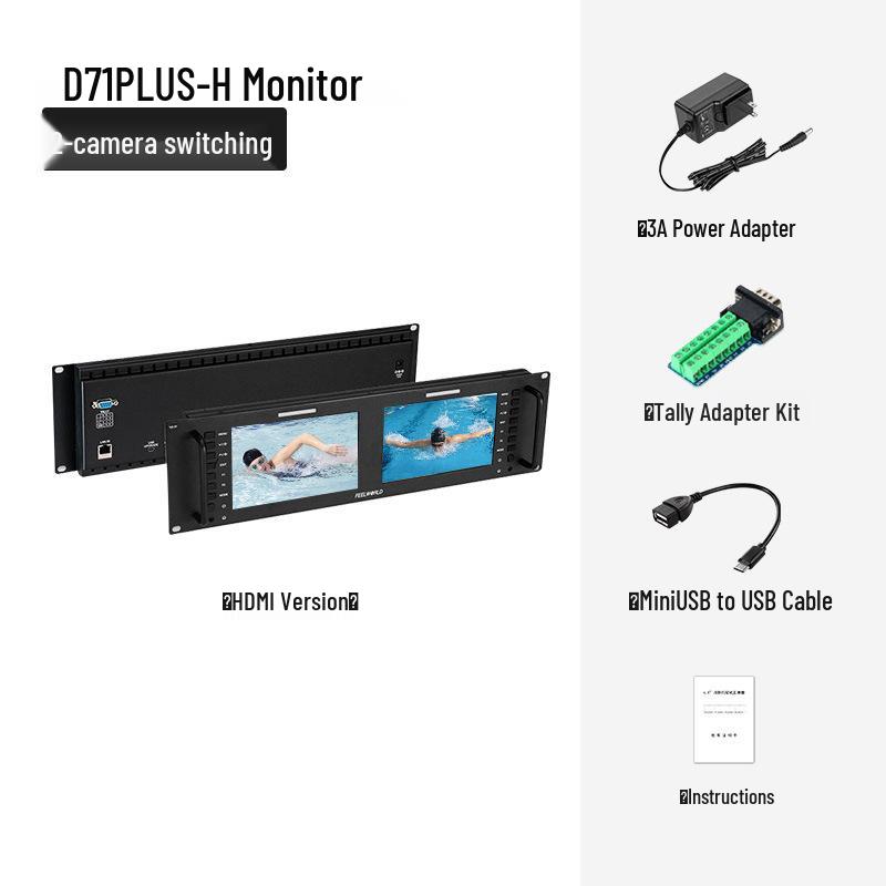 Fuwede D71PLUS 7 Dual Screen Rackmount SDI HD Monitor
Fuwede D71PLUS 7 Dual Screen Rackmount SDI HD Monitor