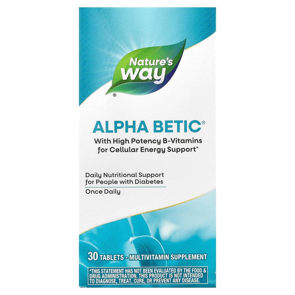 Nature s Way Appkit Alpha Betic Multivitamin, 30 Tablets 30 pcs - 1 ea
Nature s Way Appkit Alpha Betic Multivitamin, 30 Tablets 30 pcs - 1 ea