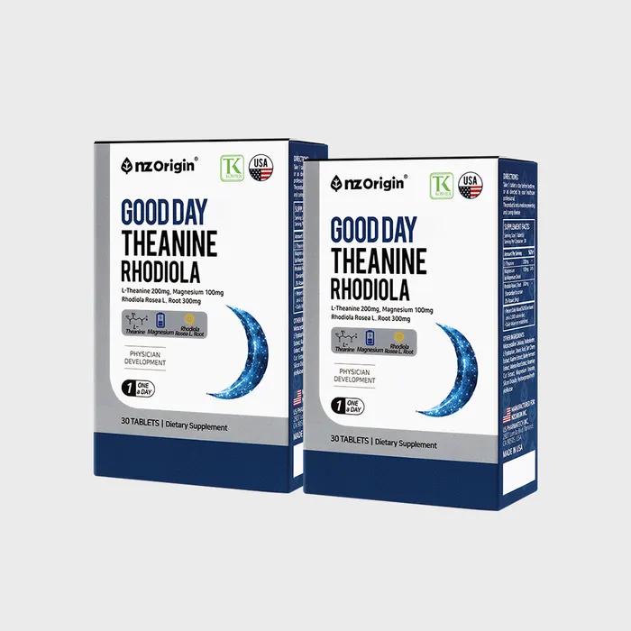 Good Day Theanine Rhodiola (30 tablets) X 2 bottles
Good Day Theanine Rhodiola (30 tablets) X 2 bottles