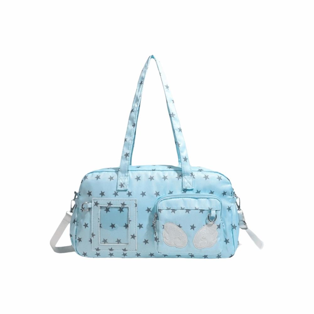 Sweet Star Print Ita Bag DIY Badge Display Wing Design Lolita Handbag Large Capacity Heart-shaped Display Layer синій
Sweet Star Print Ita Bag DIY Badge Display Wing Design Lolita Handbag Large Capacity Heart-shaped Display Layer синій
