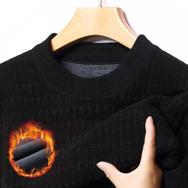 Woodpecker Men s Winter Plus Velvet Thick Warm Round Neck Sweater for Middle-aged Dads 165/M for 90-120 lbs
Woodpecker Men s Winter Plus Velvet Thick Warm Round Neck Sweater for Middle-aged Dads 165/M for 90-120 lbs
