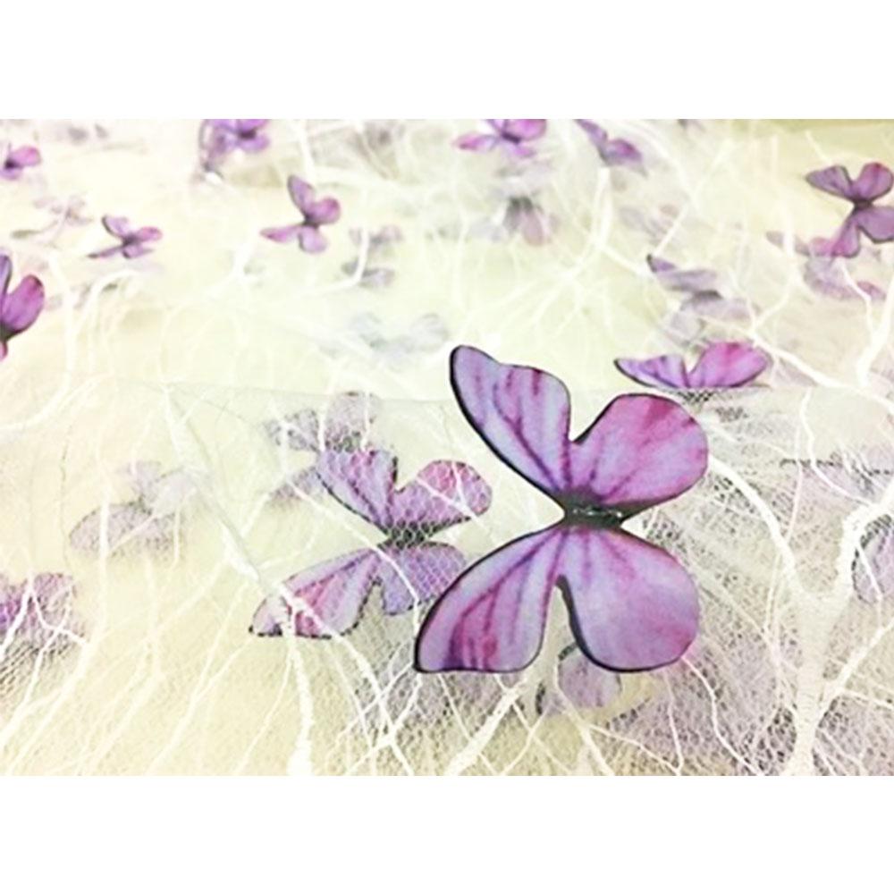 1Yard 3D Vivid Butterflies Lace Mesh Fabric Exquisite Embroidery Soft Tulle DIY Sewing For Women Sheer Wedding Dress Cloth Craft 91cm X 130cm
1Yard 3D Vivid Butterflies Lace Mesh Fabric Exquisite Embroidery Soft Tulle DIY Sewing For Women Sheer Wedding Dress Cloth Craft 91cm X 130cm