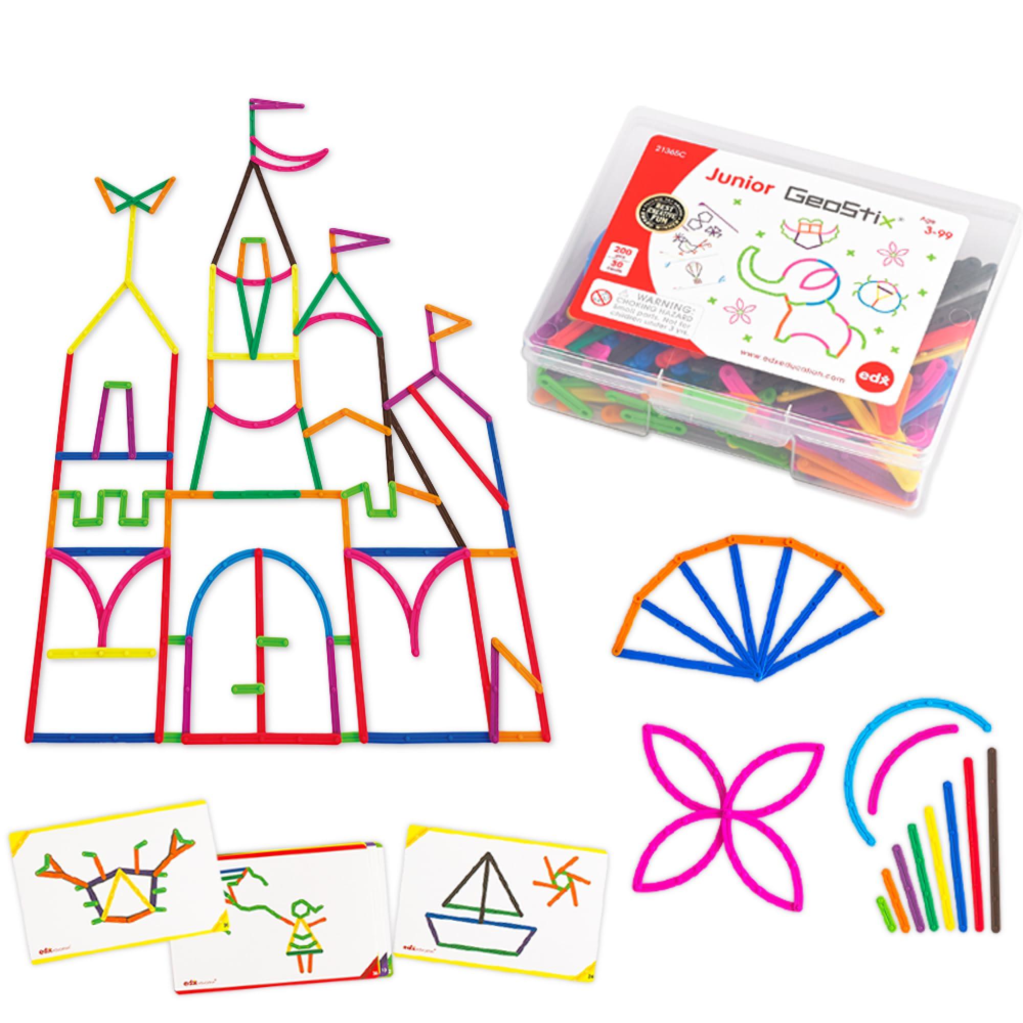 Edx Education GeoStix 2D Building Toys Educational Toys Ages 5+ Pack of 200
Edx Education GeoStix 2D Building Toys Educational Toys Ages 5+ Pack of 200