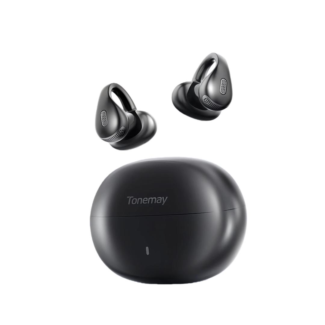 Tonemay Open-Ear Bluetooth Headphones, with Bone Conduction Concept, Wireless, Ultra-Long Battery Life, Noise-Cancelling, Black чорний
Tonemay Open-Ear Bluetooth Headphones, with Bone Conduction Concept, Wireless, Ultra-Long Battery Life, Noise-Cancelling, Black чорний